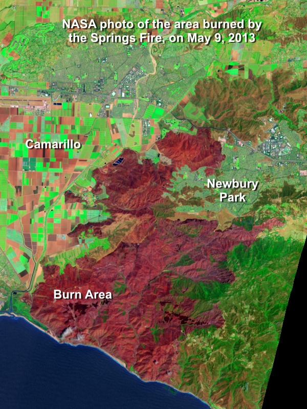 2013-05-09 Springs Fire Outline Satellite Photo.jpg